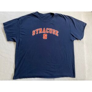 Unbranded Mens XXL Syracuse T-Shirt Navy Blue NCAA College Graphic Tee